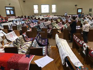 During the Railroad Days festival the Quilts of Valor Quilt Show benefitted veterans.