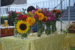 Flowers on table