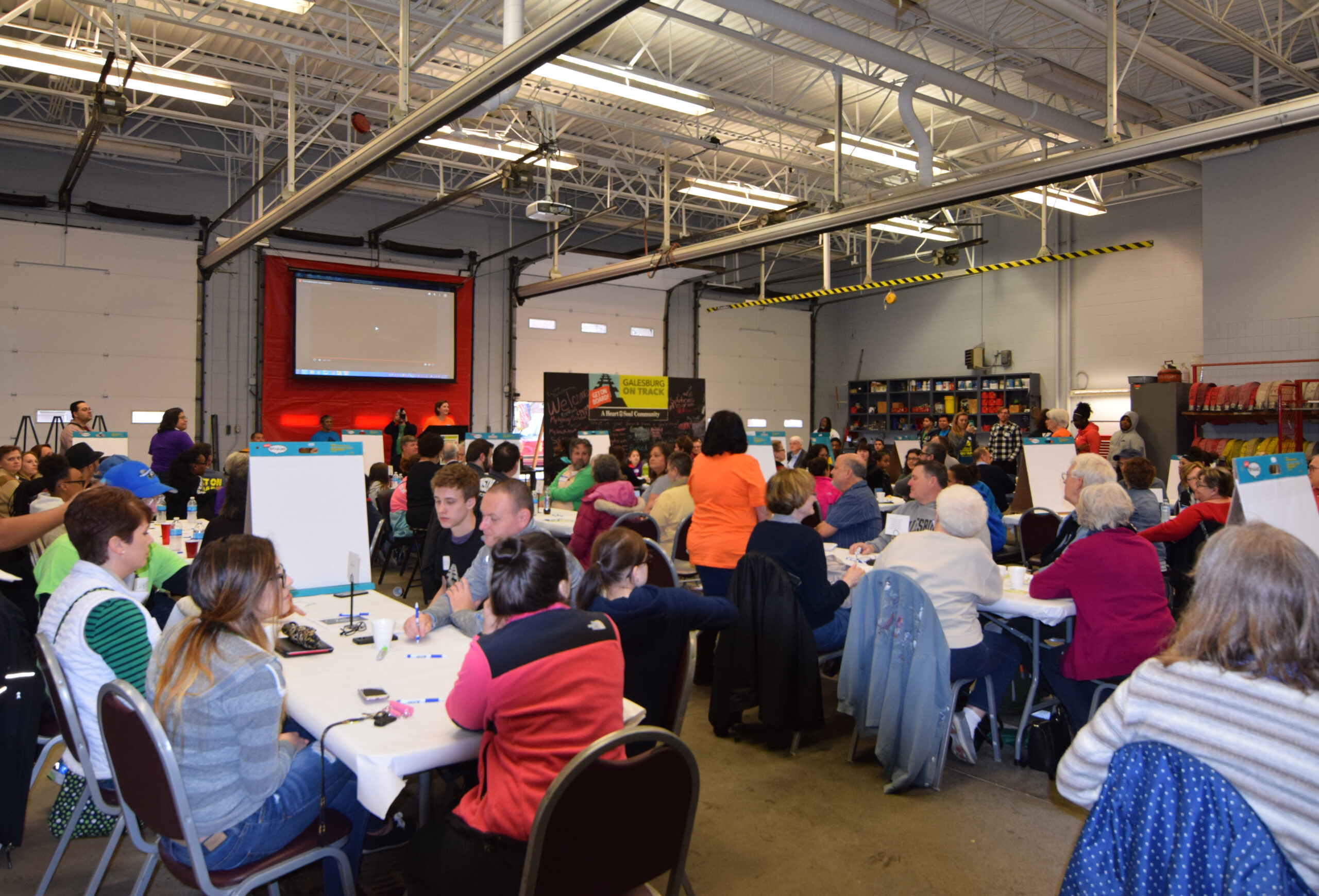 Community Summit for Galesburg on Track, Galesburg's Community Heart & Soul project, at the Galesburg Fire Department, Galesburg, Illinois