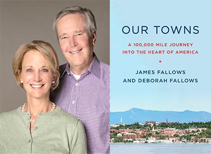 James and Deborah Fallows with Our Towns book