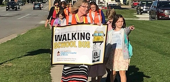 Walking School Bus Offers Active Option for Students