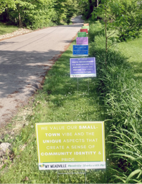 Row of Signs