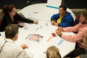 People sitting at table