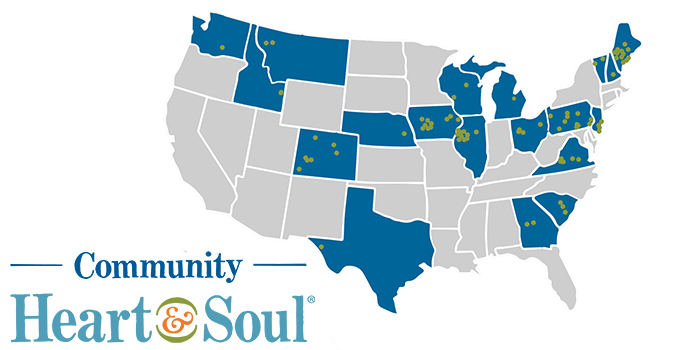 Community Heart & Soul Town Map with Logo