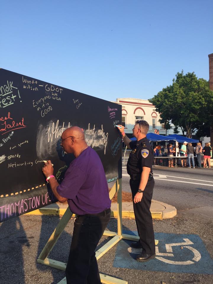 Thomaston Upson Heart & Soul community chalkboard georgia