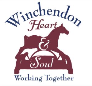 Image of Winchendon Team Community Heart & Soul project logo with horse and ampersand