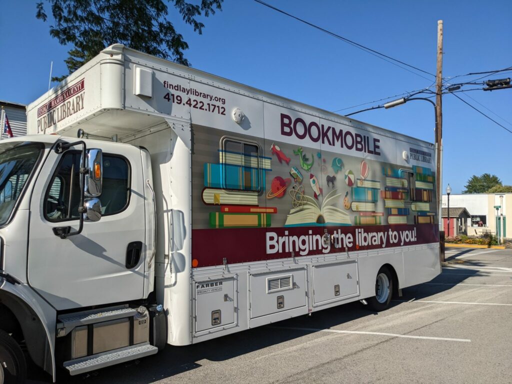 Bookmobile from the Findlay-Hancock County Public Library (Photo credit: Deborah Fallows)