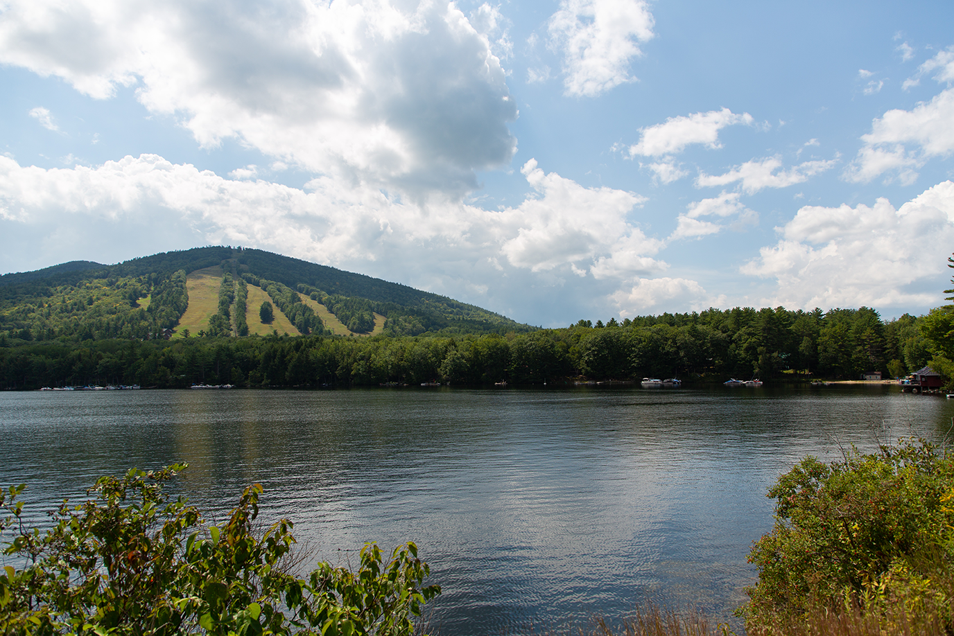 Shawnee Peak from Moose Pond Bridgton Maine