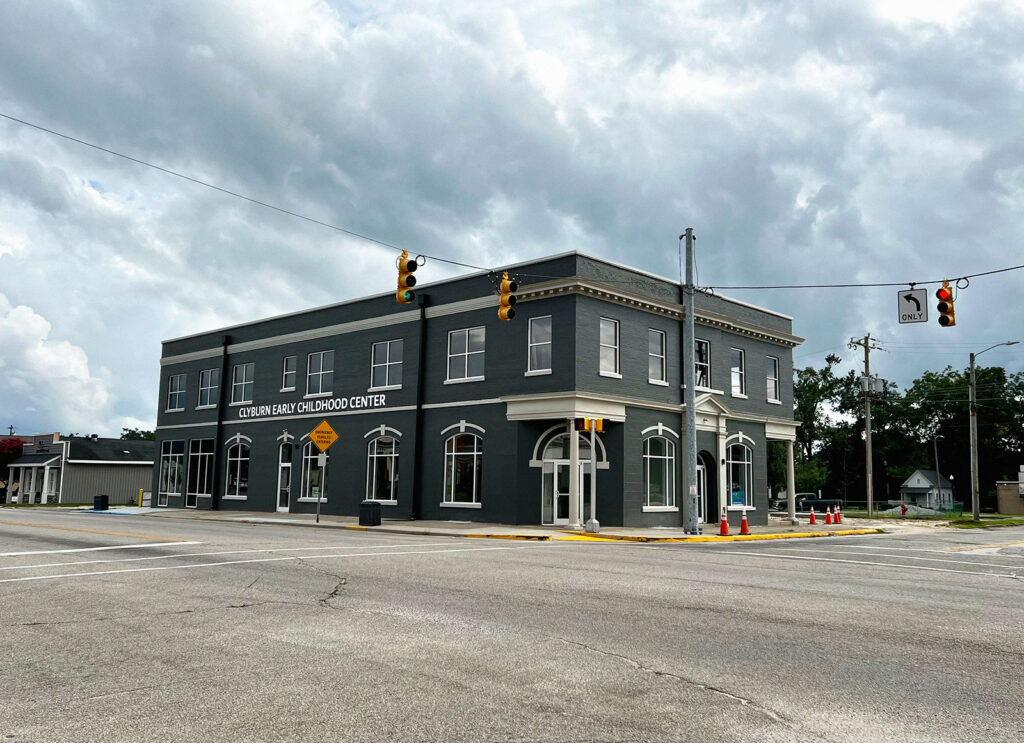 Vacant for four decades, the former Bank of Kershaw building has been transformed into the Clyburn Early Childhood Center. Photo by Michelle Ellia.