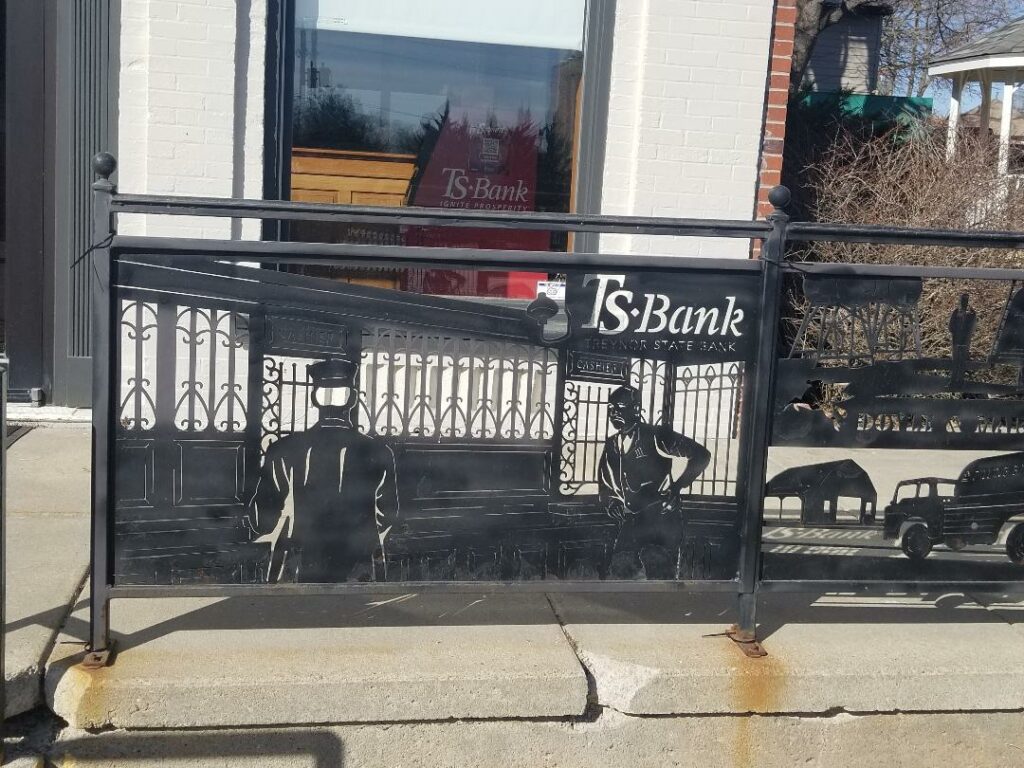 Sidewalk Railing, Macedonia, Iowa