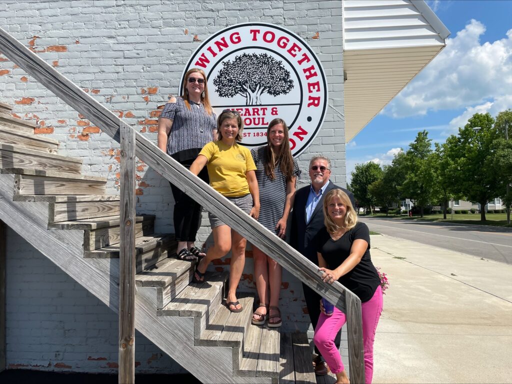 Al Getler, new Community Heart & Soul Vice President of Business development (second from right), with the Arlington Heart & Soul Team in Arlington, Ohio.