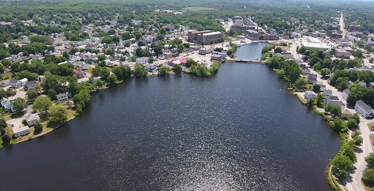 Aerial shot, Sanford, Maine