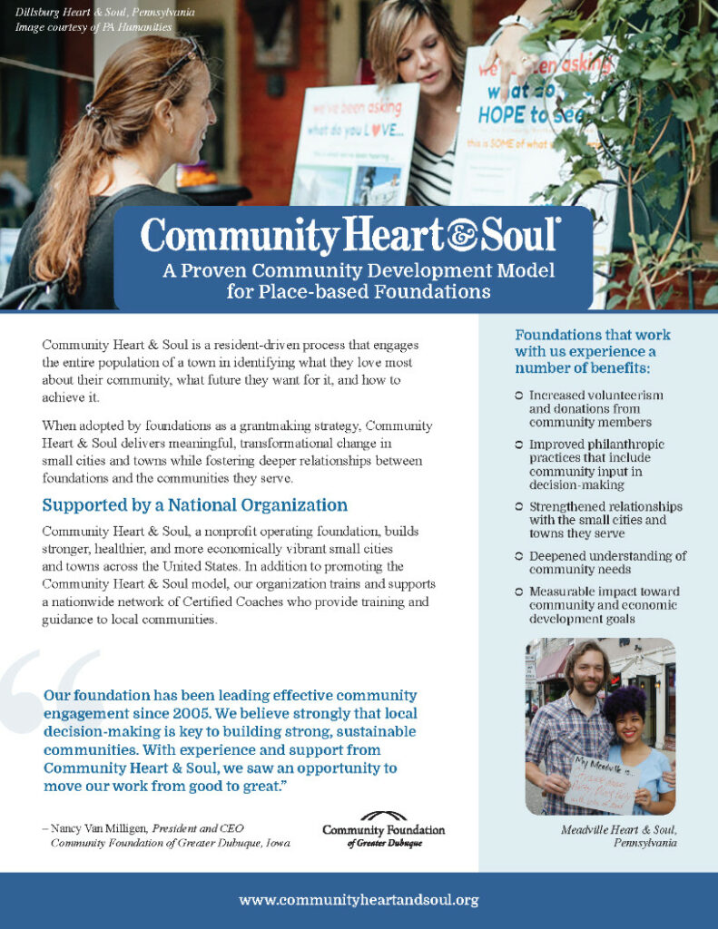 Community Heart & Soul Partnership Flyer thumbnail