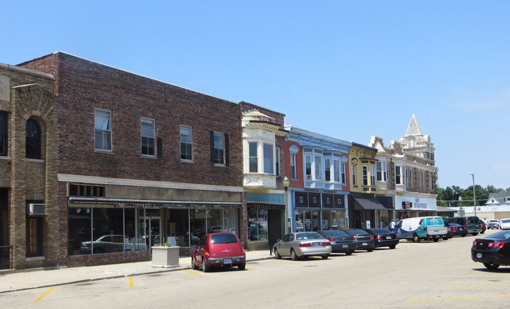 Mendota, Illinois, Downtown. Photo credit: Reimagine Mendota