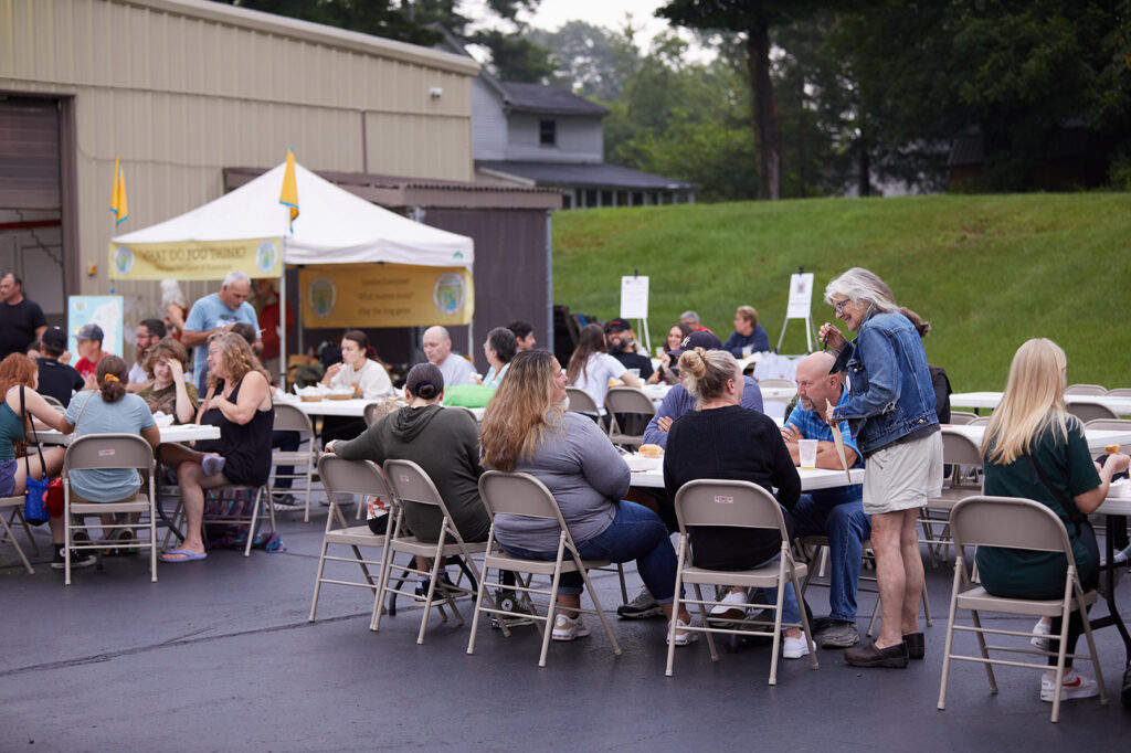 Rosendale, NY, Rosendale Heart & Soul, Bloomington Fire Department event with residents. Photo credit: Gus Philippas