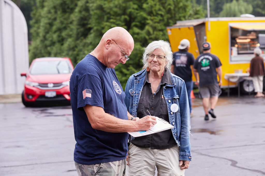 Rosendale, NY, Rosendale Heart & Soul, Bloomington Fire Department event with residents. Photo credit: Gus Philippas