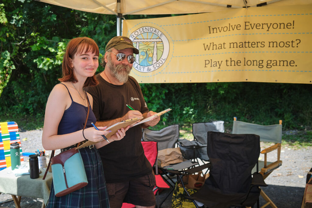 Rosendale, New York, Rosendale Heart & Soul, Farmers market, residents. Photo credit: Gus Philippas