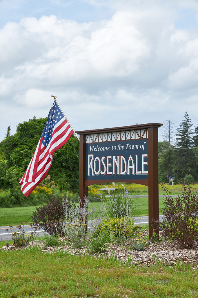 Rosendale, NY, town sign. Photo credit: Gus Philippas