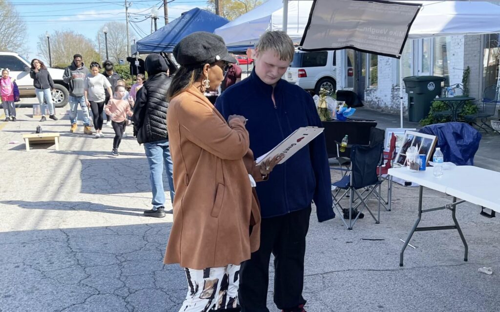 Great Falls Heart & Soul Team of volunteers engaging with residents of Great Falls, South Carolina.