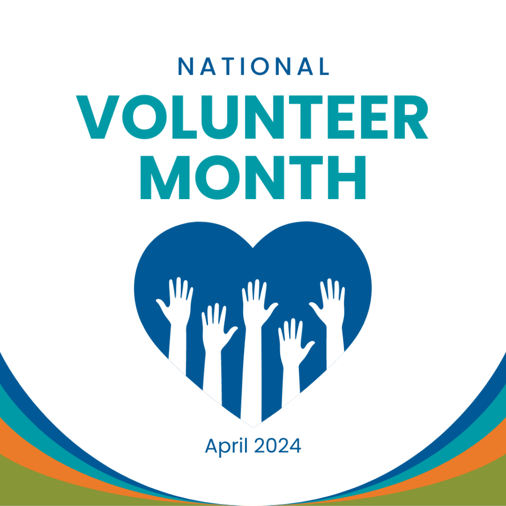 National Volunteer month logo 