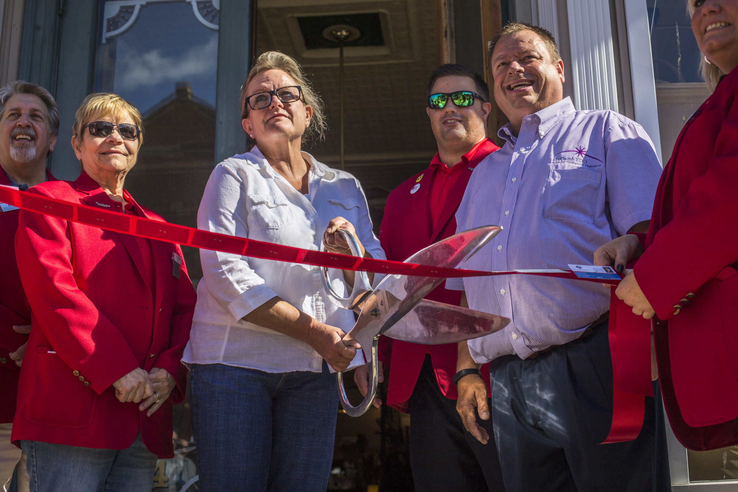 McComb Community Heart & Soul ribbon cutting ceremony, McComb, Ohio.