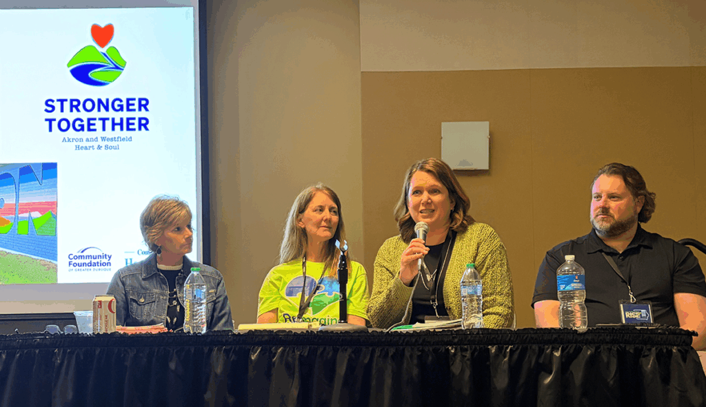 Picture of Community Heart & Soul session panelists at Iowa Rural Summit.