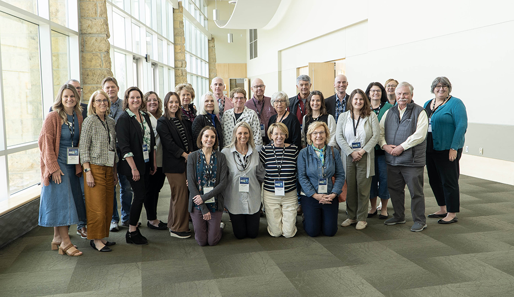 Picture of the group of the Community Foundation of Greater Dubuque contingent at the Grand River Center.