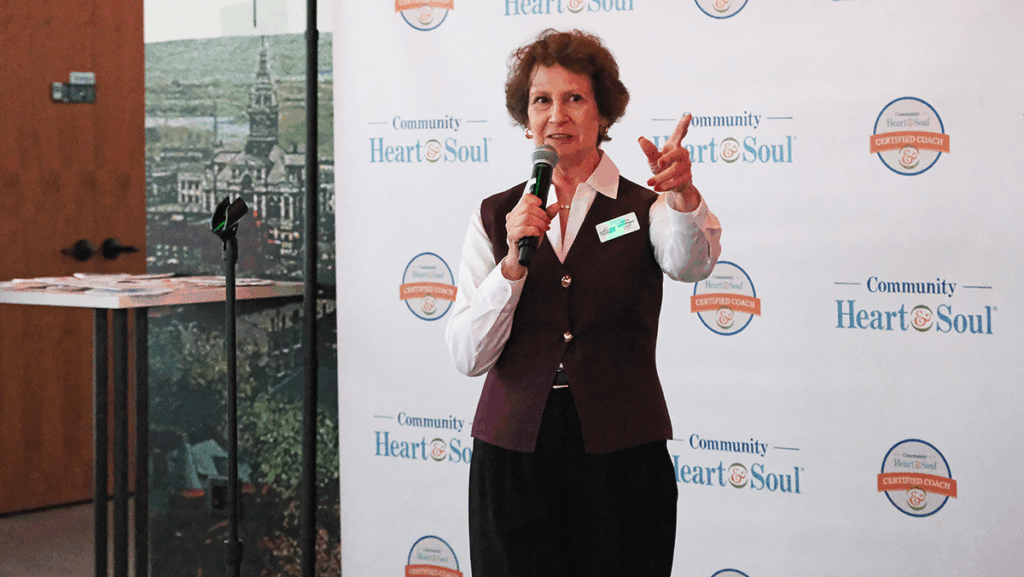 Community Foundation of Greater Dubuque President and CEO Nancy Van Milligen shares her enthusiasm for ongoing partnership with Community Heart & Soul
